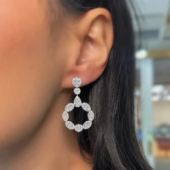 Adeline Diamond Dangle Earrings 4.43 ctw