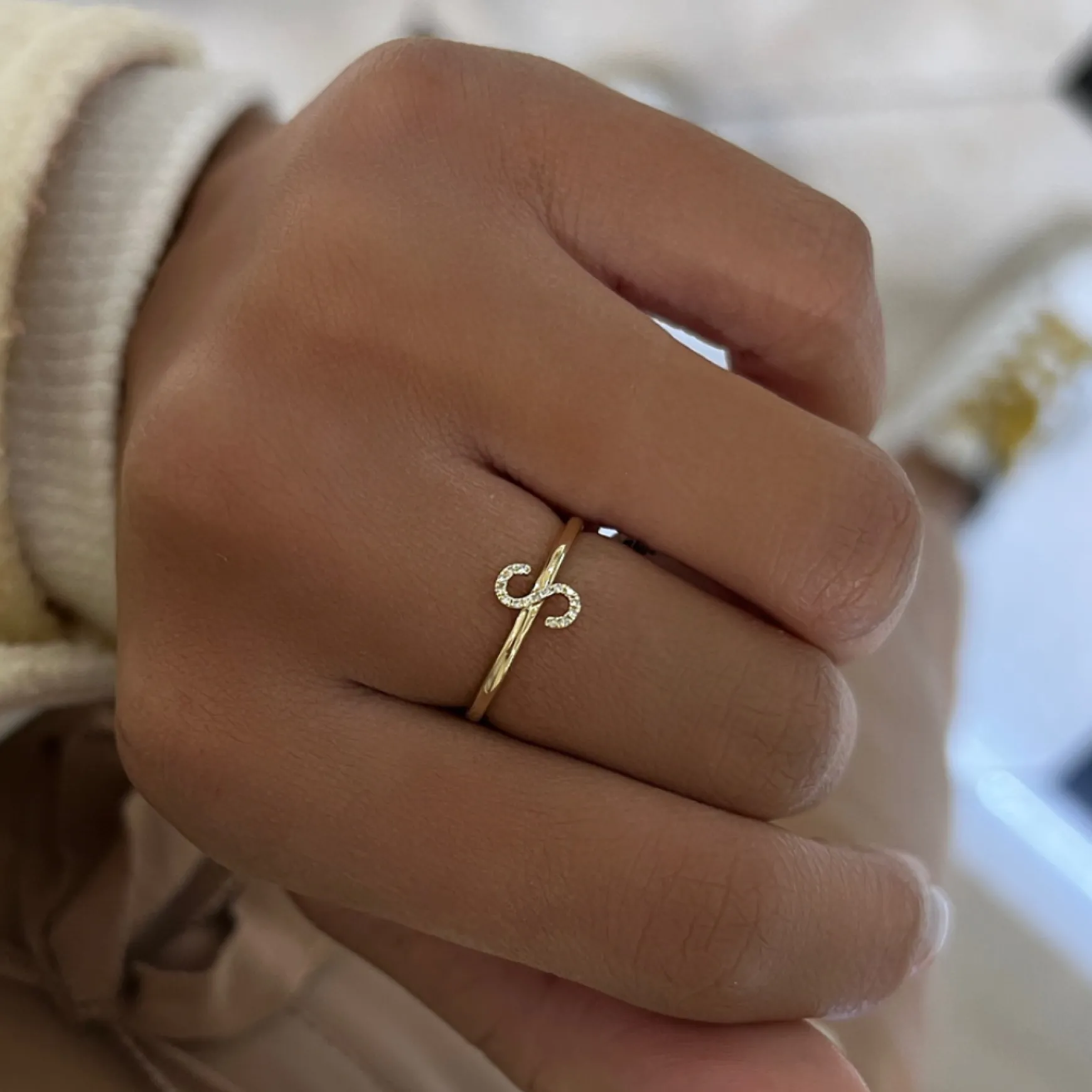 Alphabet Stacking Ring