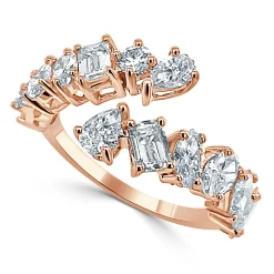Anastasia Multi-Shape Crossover Diamond Ring