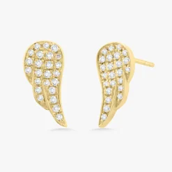 Angel Wing Stud Earrings