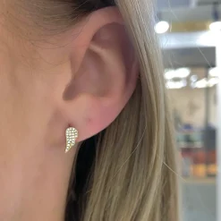 Angel Wing Stud Earrings