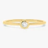 Annabelle Tiny Single Diamond Bezel Ring