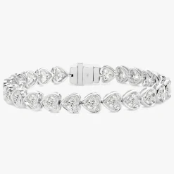 Annamaria Heart Diamond Tennis Bracelet 7.70 ctw