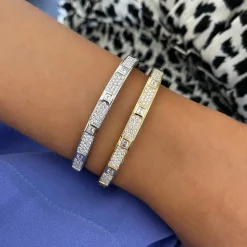 Azalea Pave Diamond Bangle Bracelet 2.26 ctw