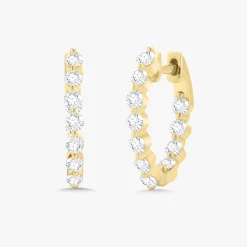 Baby Charlie Cloud® Double Sided Diamond Huggie Earrings 0.86 ctw