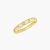 Bellatrix Gold Band with Scattered Diamonds