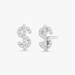 Benjamin Dollar Sign Cash Stud Earrings