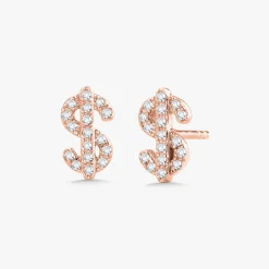 Benjamin Dollar Sign Cash Stud Earrings