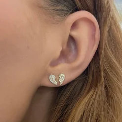 Best Friends Forever Heart Stud Earrings