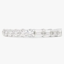 Best of Both Baguette and Round Eternity Band