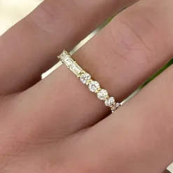 Best of Both Baguette and Round Eternity Band