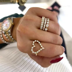 Best of Both Baguette and Round Eternity Band