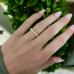 Best of Both Baguette and Round Eternity Band