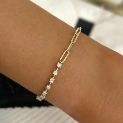 Best of Both Diamond & Paperclip Bracelet