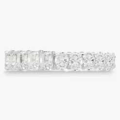 Best of Both Emerald Cut and Oval Eternity Band