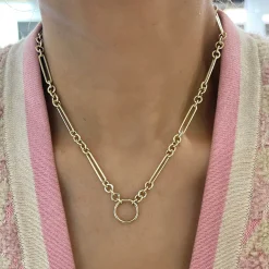Best of Both Rounded Paperclip Chain with Openable Clasp