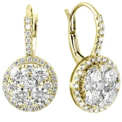 Birdie Pave Diamond Dangle Earrings