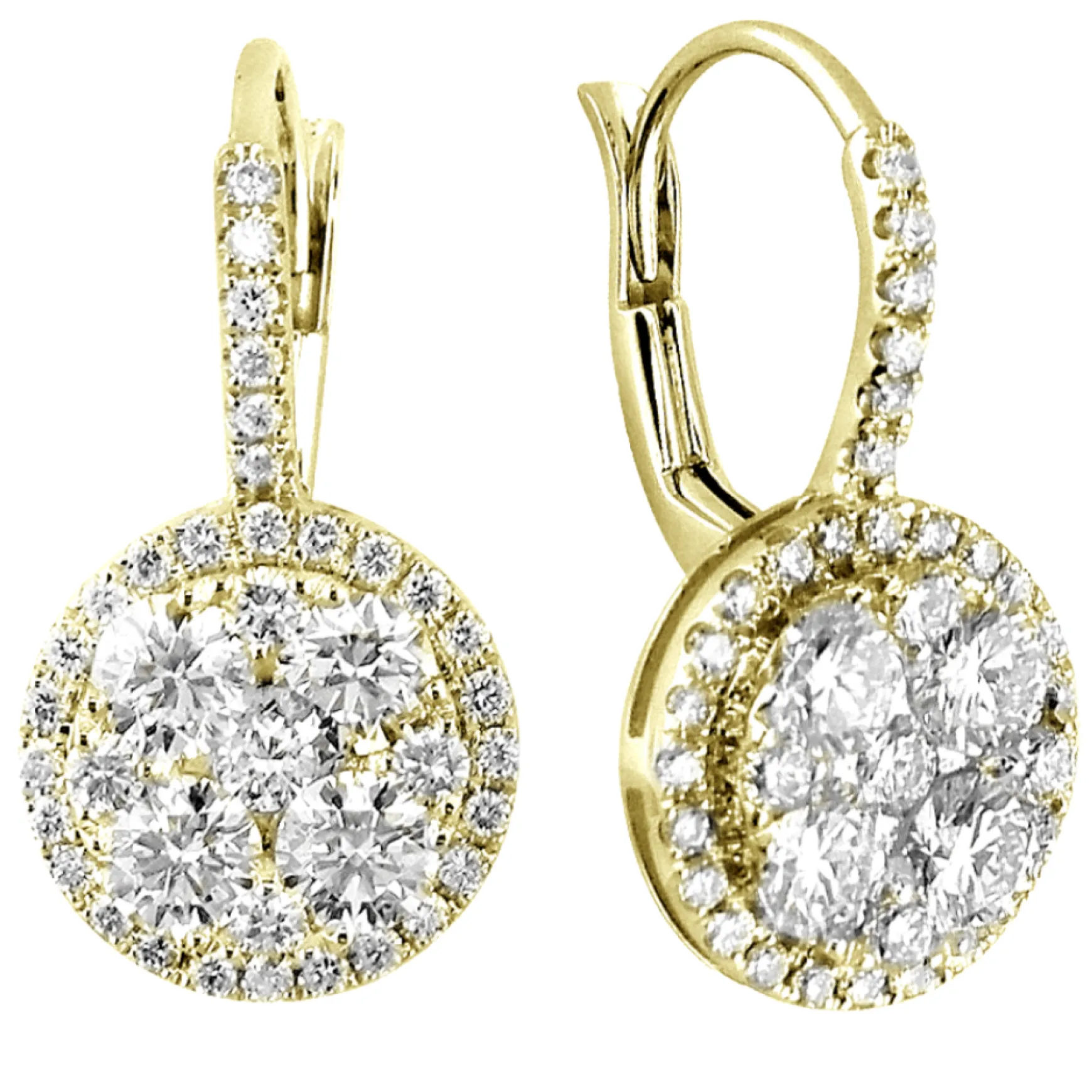 Birdie Pave Diamond Dangle Earrings