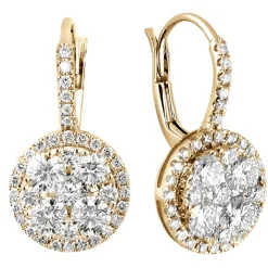 Birdie Pave Diamond Dangle Earrings