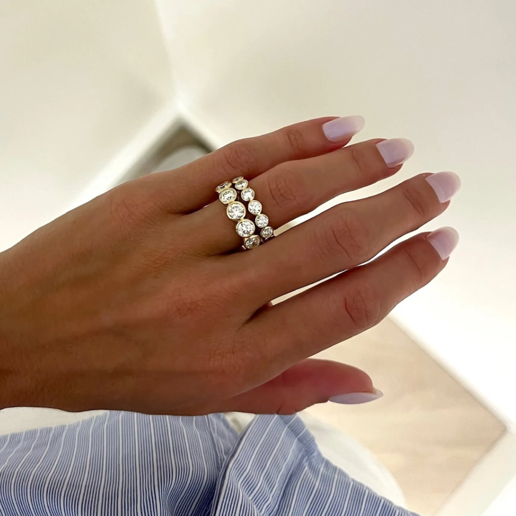 Bixi Bezel Diamond Band 3.05 ctw