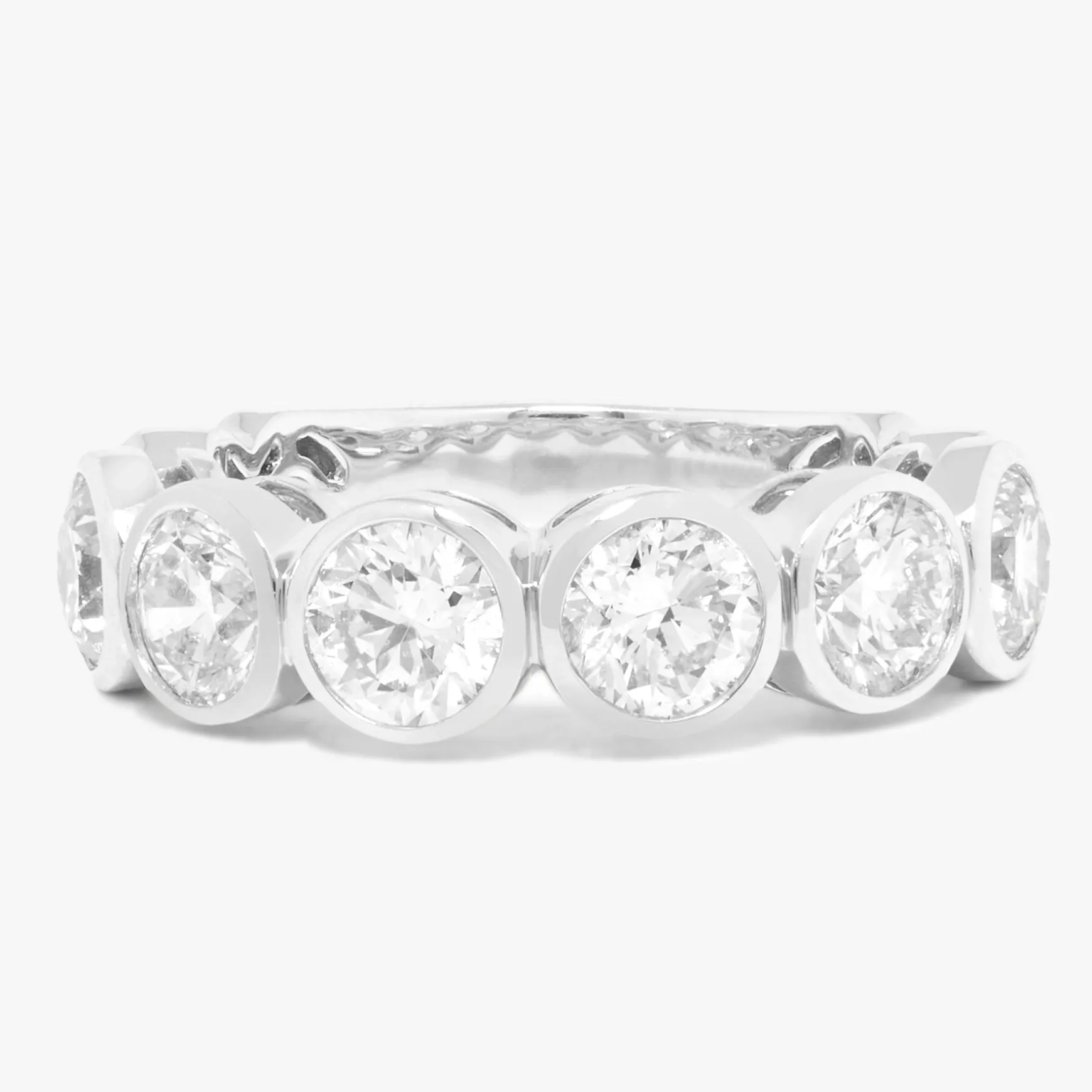 Bixi Bezel Diamond Band 3.05 ctw