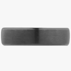 Black Titanium Satin Wedding Band 6.5mm