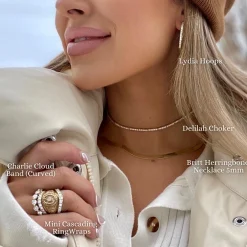 Britt Herringbone Necklace 5mm