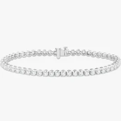 Buttercup Lab Diamond Scalloped Tennis Bracelet 4 ctw
