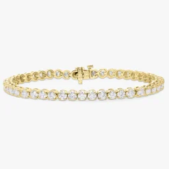 Buttercup Lab Diamond Scalloped Tennis Bracelet 9.50 ctw