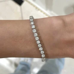 Buttercup Lab Diamond Scalloped Tennis Bracelet 6 ctw