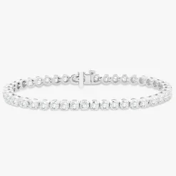 Buttercup Lab Diamond Scalloped Tennis Bracelet 7 ctw