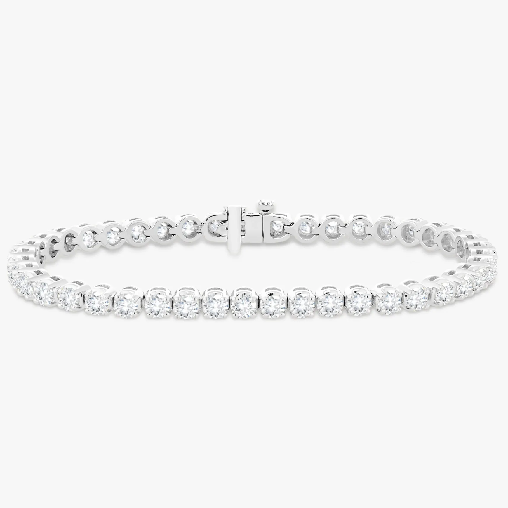 Buttercup Lab Diamond Scalloped Tennis Bracelet 7 ctw