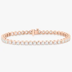 Buttercup Lab Diamond Scalloped Tennis Bracelet 7 ctw