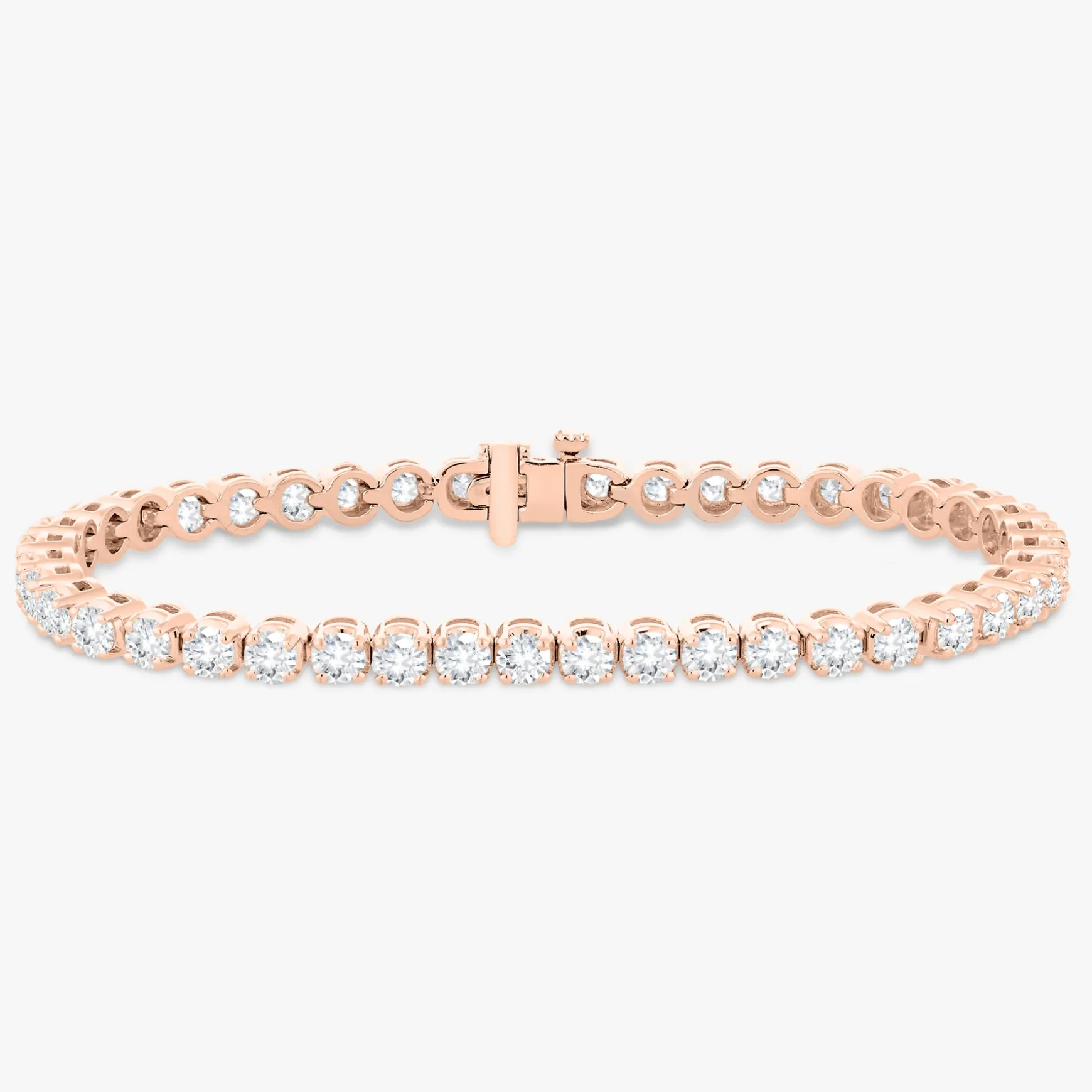 Buttercup Lab Diamond Scalloped Tennis Bracelet 7 ctw