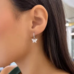 Butterfly Huggie Earring Charms