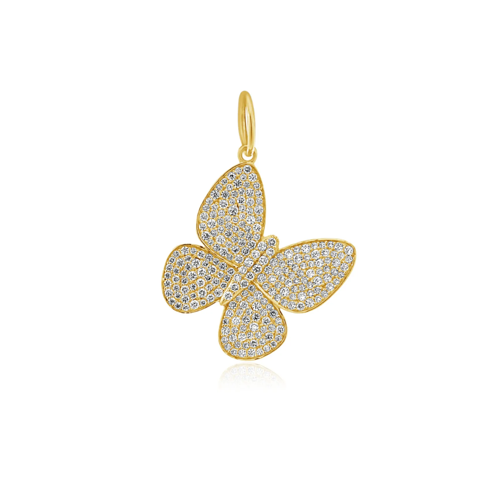 Butterfly Pave Diamond Charm