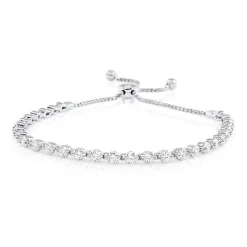 Cora Floating Diamond Bolo Bracelet 2.50 ctw