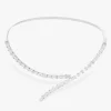 Cosetta Emerald Cut Necklace Cuff 19.58 ctw