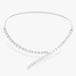 Cosetta Emerald Cut Necklace Cuff 19.58 ctw