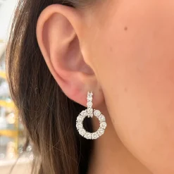 Delphine Diamond Drop Earrings 5.30 ctw