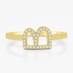 Diamond Initial Stacking Ring