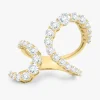 Double Swirl Crossover Diamond Ring 2.25 ctw