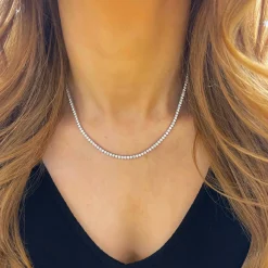 Elle Diamond Tennis Necklace 5.14 ctw