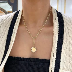 Engravable Coin Charm with Multi-Shape Diamond Starburst Outline