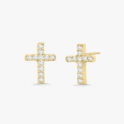 Esther Tiny Cross Studs