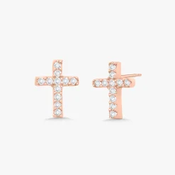 Esther Tiny Cross Studs