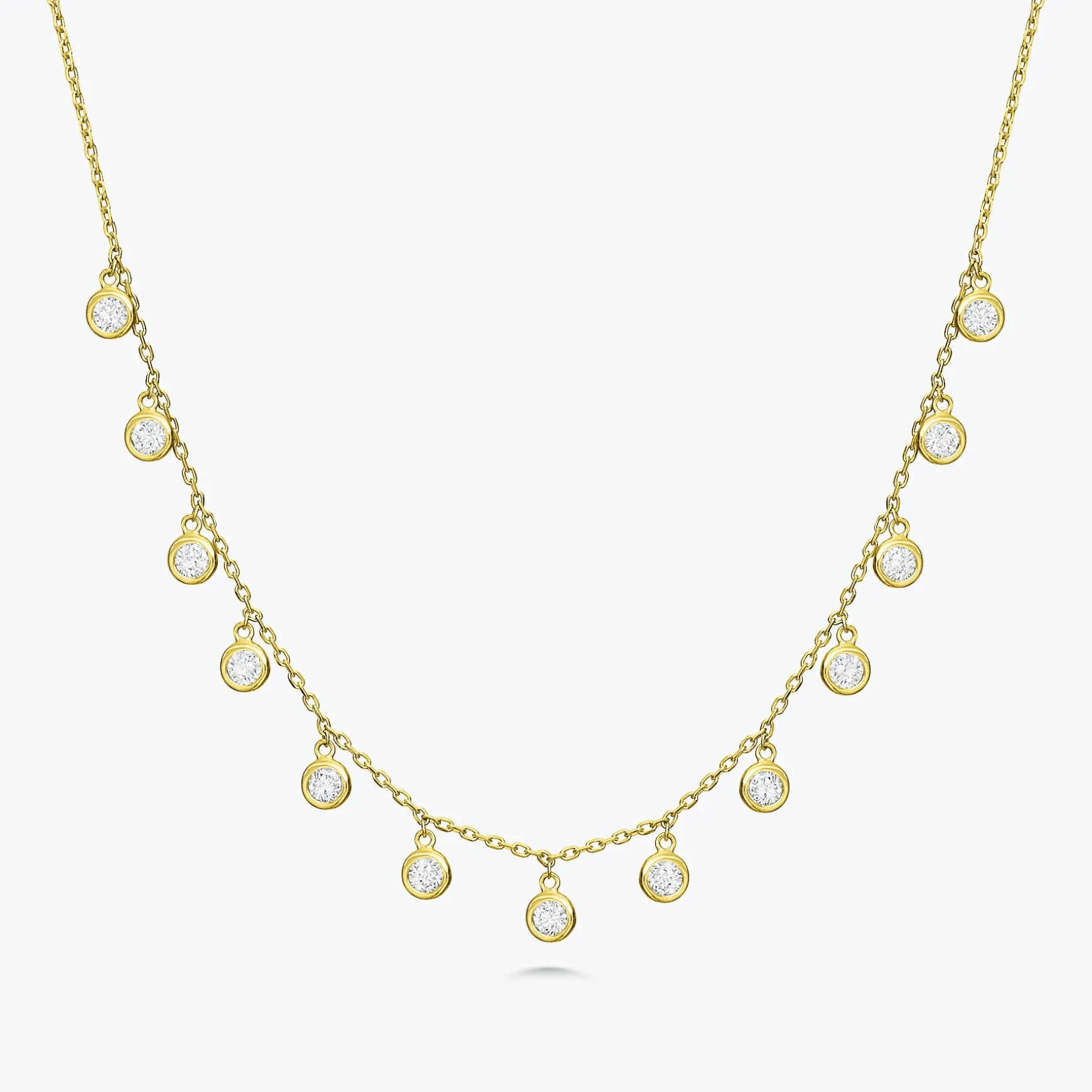 Faye Diamonds By The Yard Drop Necklace
