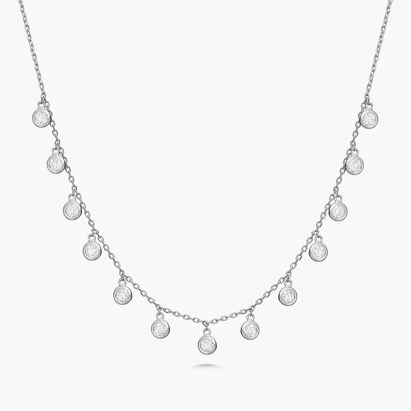 Faye Diamonds By The Yard Drop Necklace