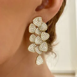 Fontaine Pave Diamond Dangle Earrings 5.35 ctw
