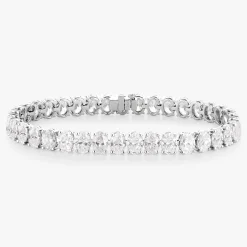 Giselle Oval Diamond Tennis Bracelet 18.90 ctw
